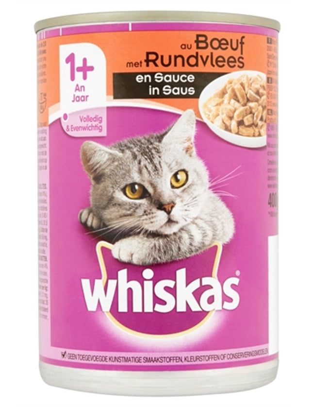 Whiskas Blik Adult Rund In Saus
