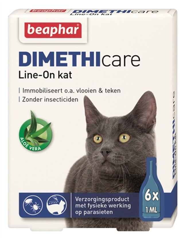 Beaphar Dimethicare Line-On Kat Tegen Vlooien En Teken