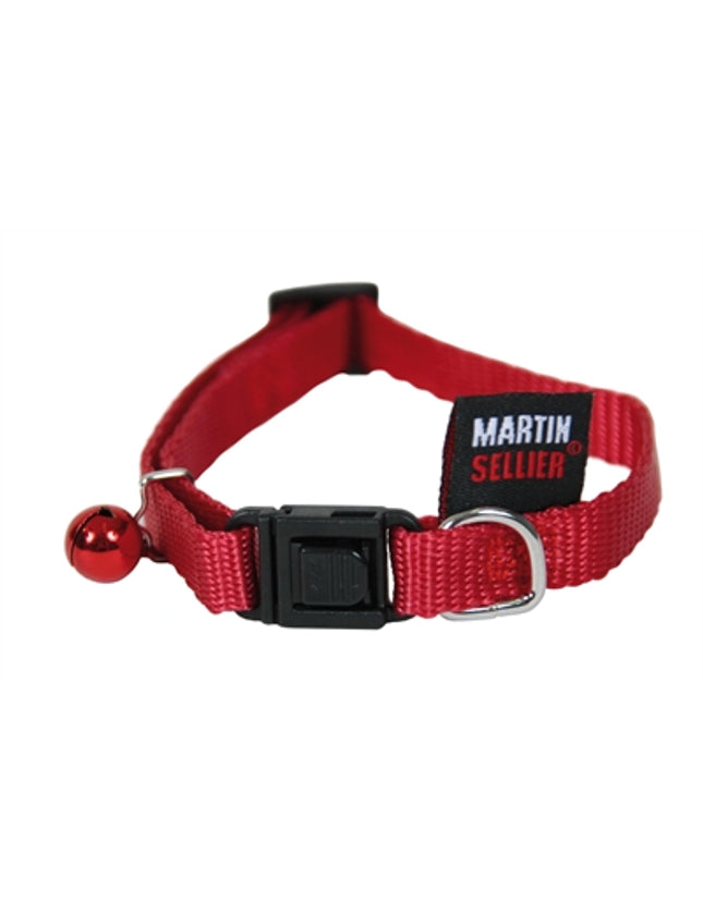Martin Kattenhalsband Nylon Uni Rood