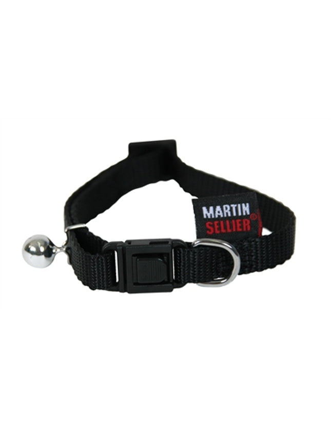 Martin Kattenhalsband Nylon Uni Zwart