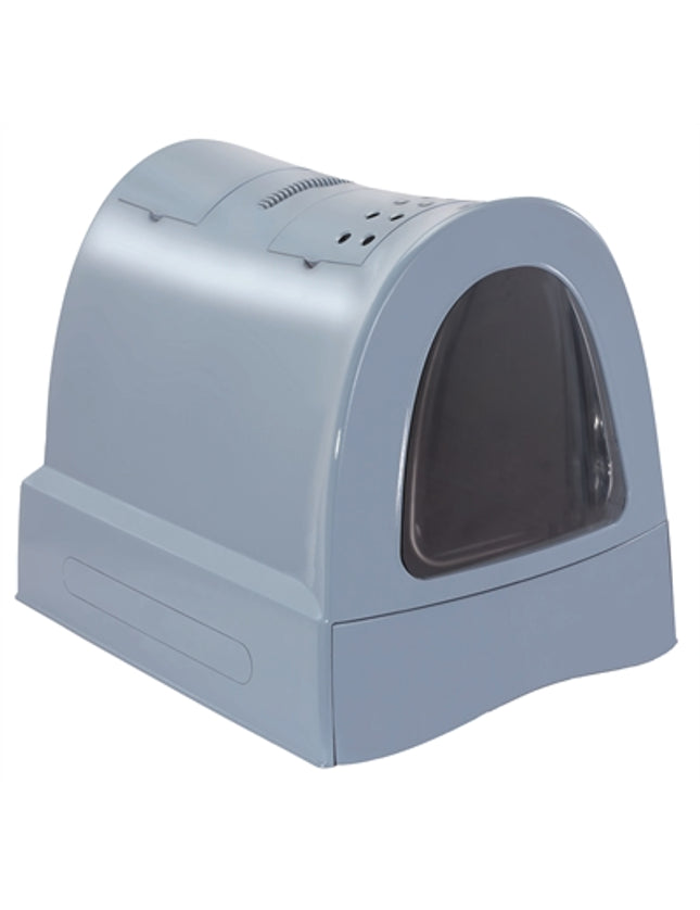 Imac Kattenbak Zuma Met Schuiflade Blauw