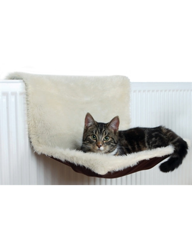 Trixie Radiatorhangmat Pluche / Velours Creme / Bruin