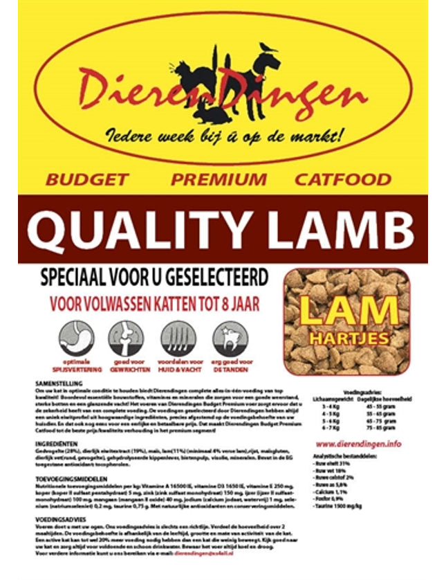 Budget Premium Catfood Quality Lamb