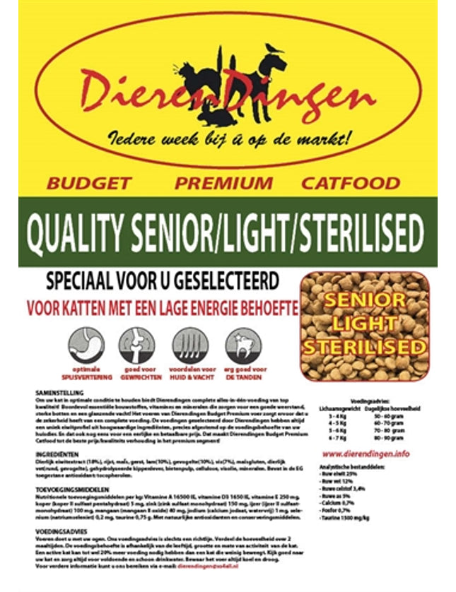 Budget Premium Catfood Quality Senior / Light / Sterilised