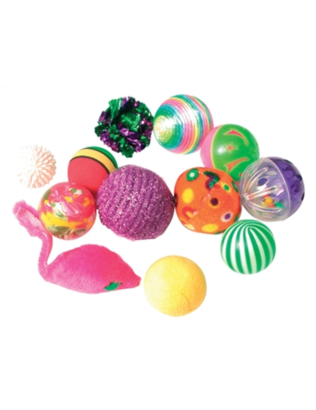 Zolux Kattenspeelgoed Fancy Gekleurde Ballen Assorti
