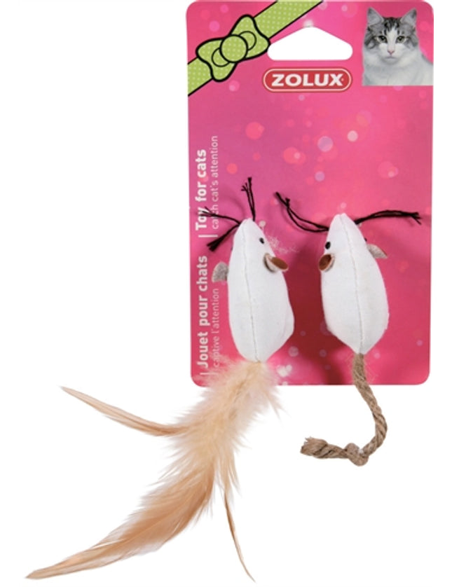 Zolux Canvas Muis Wit