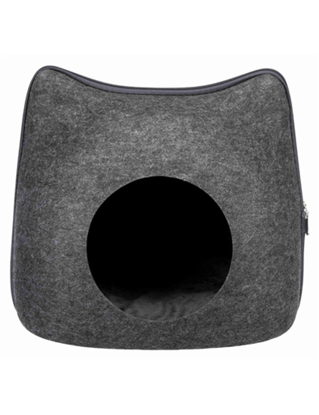 Trixie Relax Iglo Kat Vilt Grijs