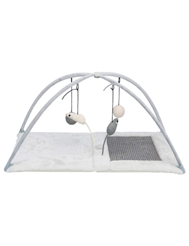 Trixie Krabmat Met Speeltjes Aan Koord Grijs