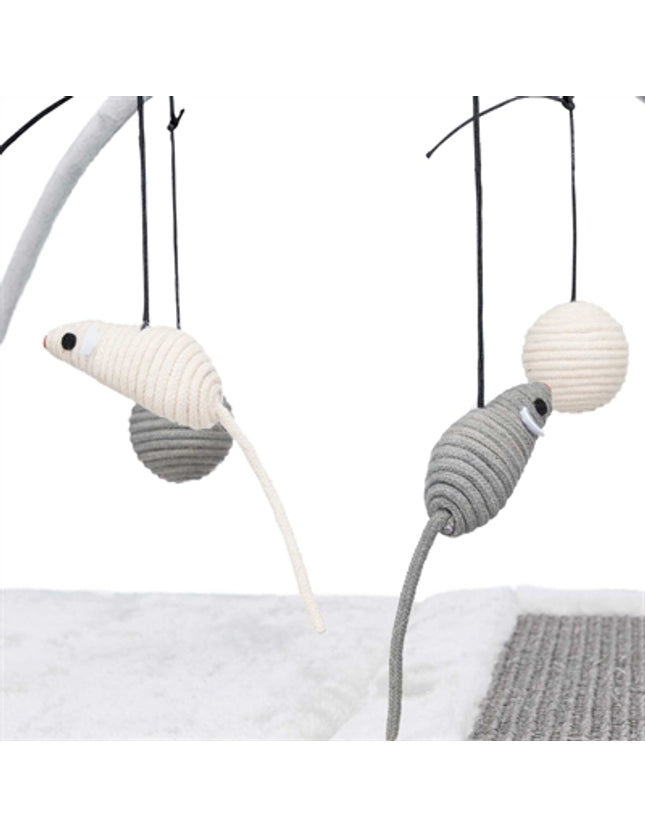 Trixie Krabmat Met Speeltjes Aan Koord Grijs