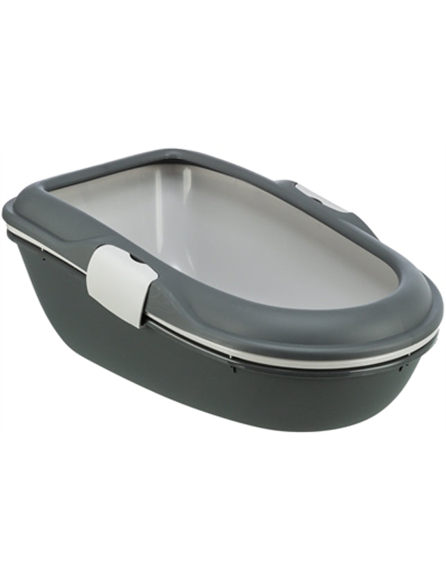 Trixie Berto Kattenbak Open Met Scheidingssyteem Grijs/Pastelblauw/Graniet
