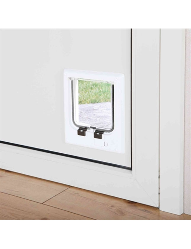 Trixie 4-Weg Kattenluik Elektromagnetisch Wit