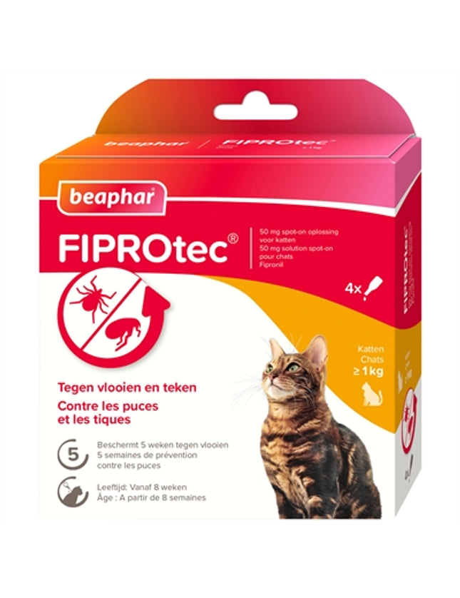 Beaphar Fiprotec Kat Tegen Vlooien & Teken
