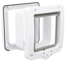 Trixie 4-Weg Kattenluik Met Tunnel Wit