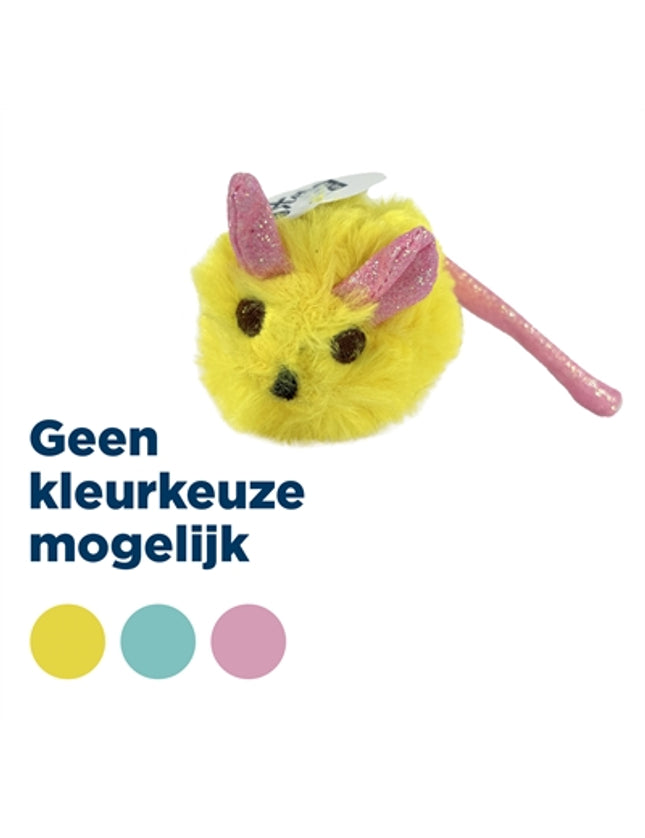 Fofos Pluche Muis Met Glitterstaart