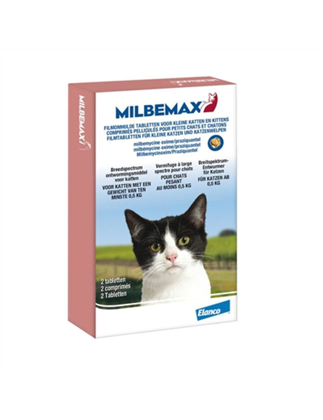 Milbemax Tablet Ontworming Kleine Kat / Kitten 2Tbl