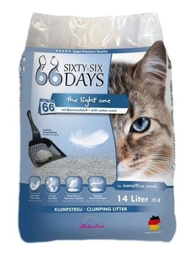 Merkloos 66 Days Cotton Light Kattenbakvulling