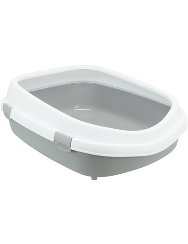 Trixie Kattenbak Primo Met Rand Grijs / Wit