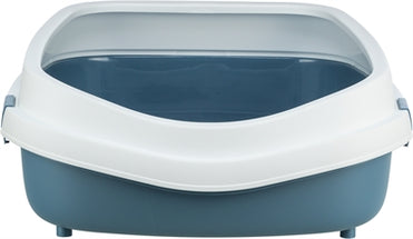 Trixie Kattenbak Primo Met Rand Blauw / Wit