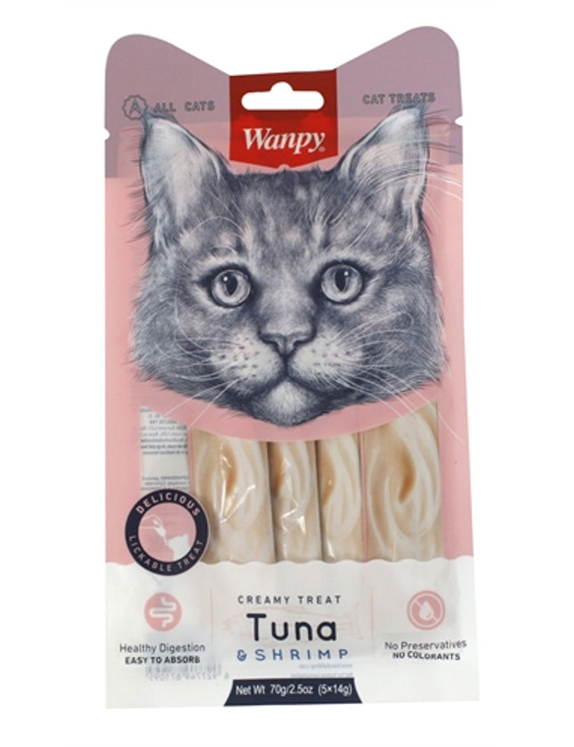 Wanpy Creamy Lickable Treats Tuna / Shrimp