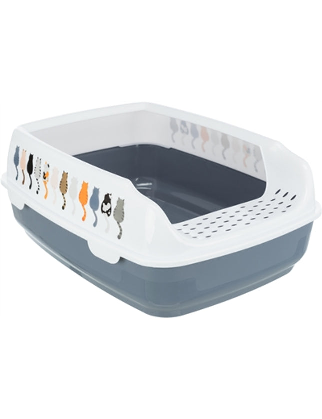 Trixie Kattenbak Delio Paars / Wit