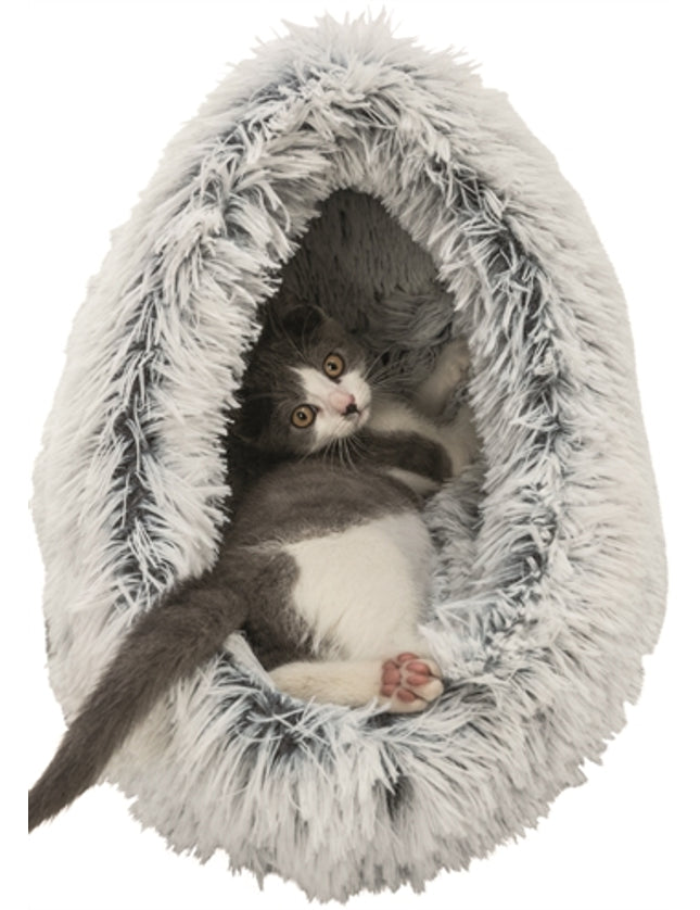 Trixie Kattenmand Iglo Harvey Grijs / Wit-Zwart