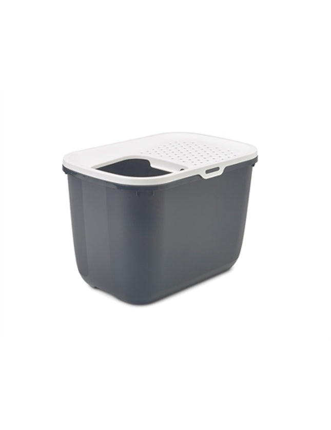 Savic Kattenbak Hop In Antraciet / Wit