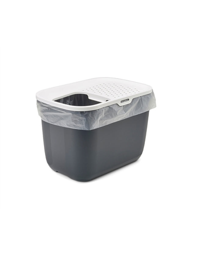 Savic Kattenbak Hop In Antraciet / Wit