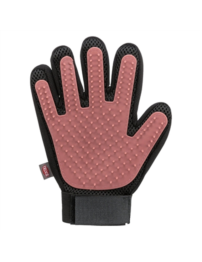 Trixie Vachtverzorgingshandschoen Mesh-Materiaal / Tpr Roze / Zwart