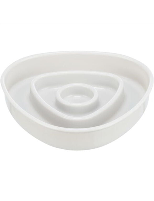 Trixie Voerbak Slowfeeding Kunststof / Tpr Grijs