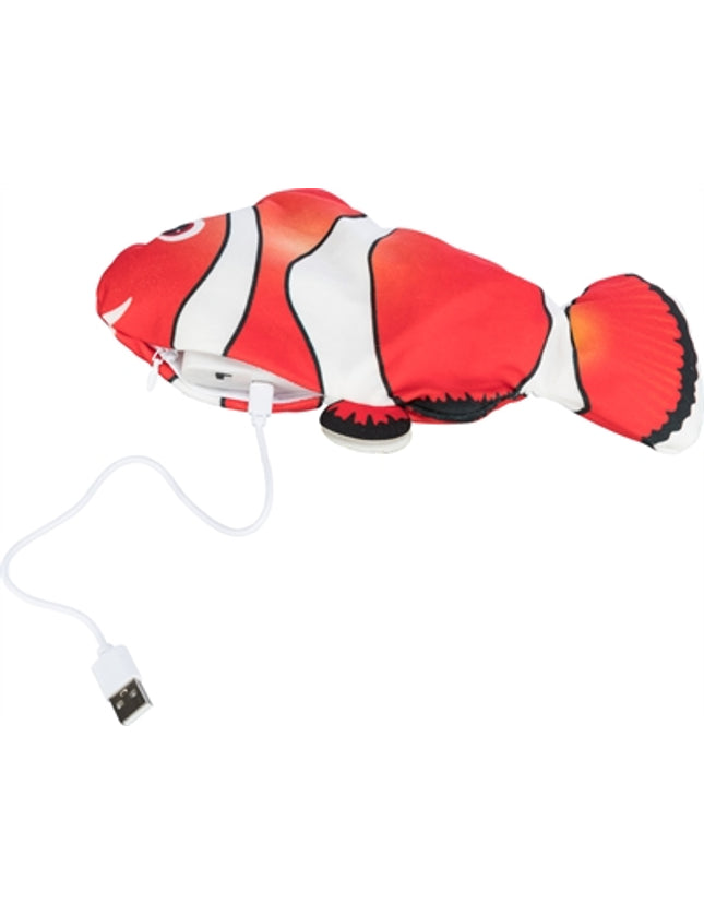 Trixie Spartel Vis Stof Catnip Oranje