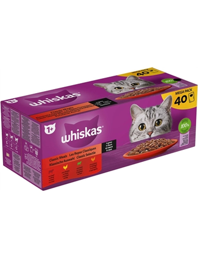 Whiskas Multipack Pouch Adult Classic Selectie Vlees In Saus