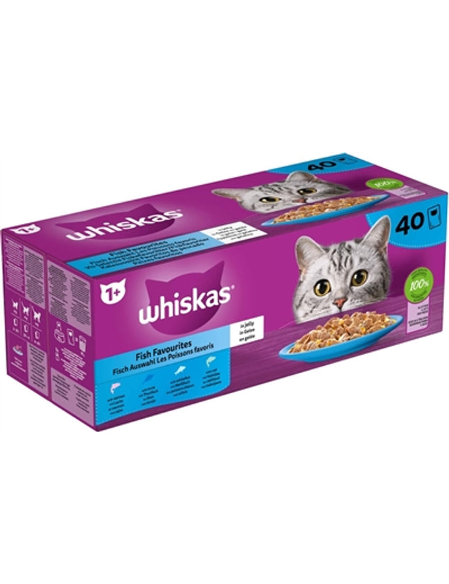 Whiskas Multipack Pouch Adult Vis Selectie In Gelei