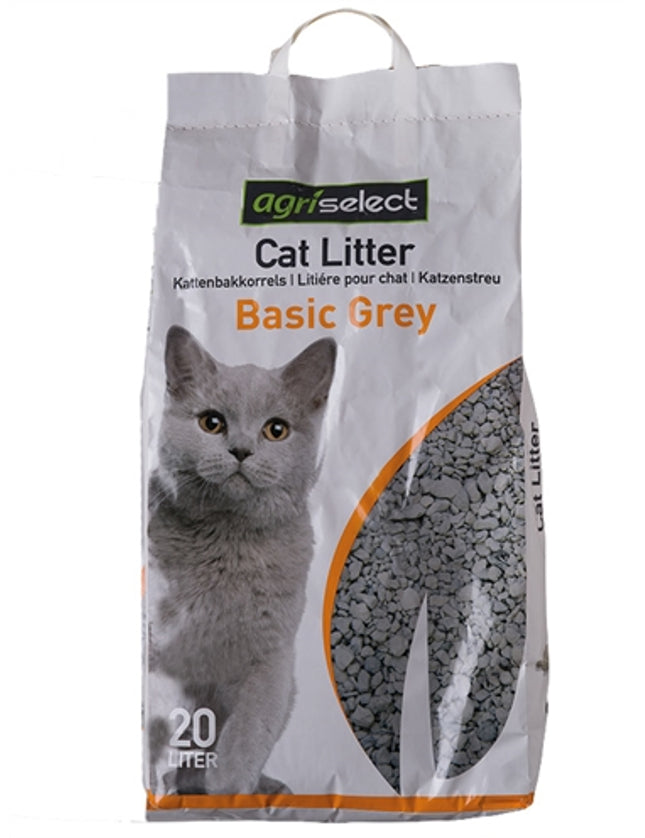Agriselect Basic Grey Kattenbakvulling