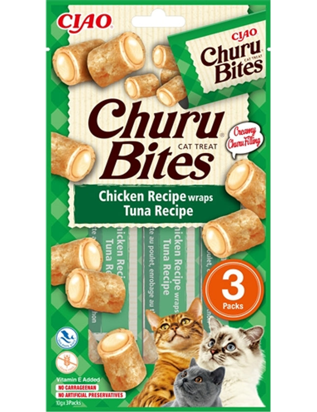 Inaba Churu Bites Cat Chicken Recipe Wraps Tuna Recipe