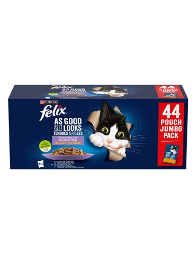 Felix Pouch Elke Dag Feest In Gelei Mix Box Tonijn / Zalm / Rund / Kip