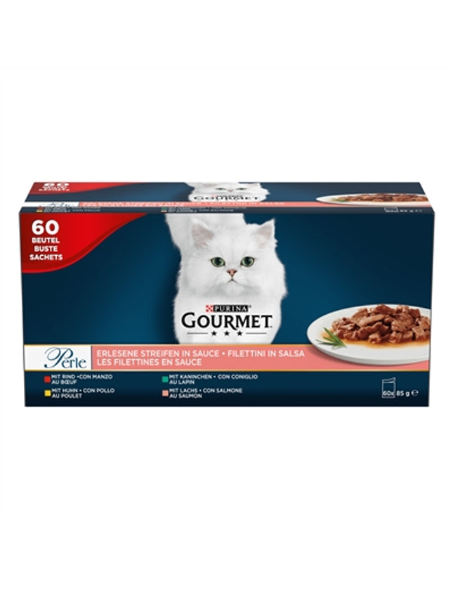 Gourmet Perle Mini Filets In Saus Kip / Konijn / Rund / Zalm