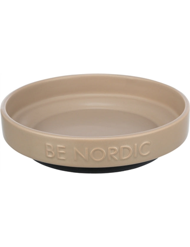 Trixie Be Nordic Voerbak Kat Keramiek / Rubber Taupe