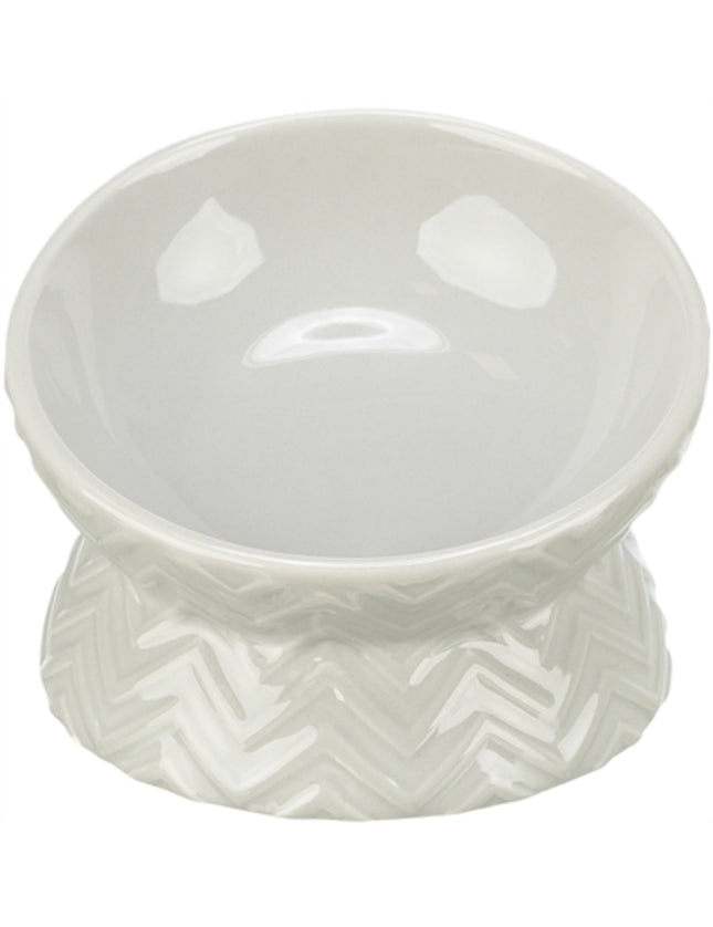 Trixie Verhoogde Voerbak / Waterbak Keramiek Licht Taupe