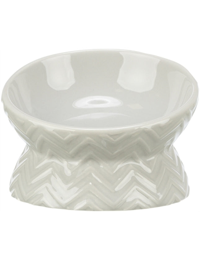 Trixie Verhoogde Voerbak / Waterbak Keramiek Licht Taupe