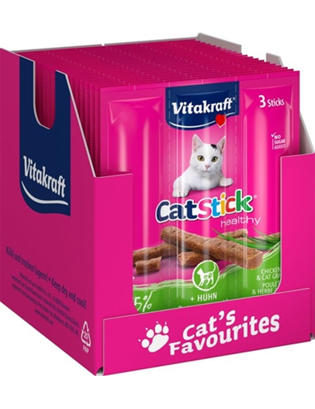 Vitakraft Cat-Stick Mini Kip / Kattengras