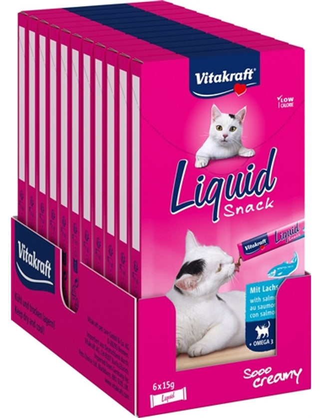 Vitakraft Cat Liquid Snack Zalm & Omega