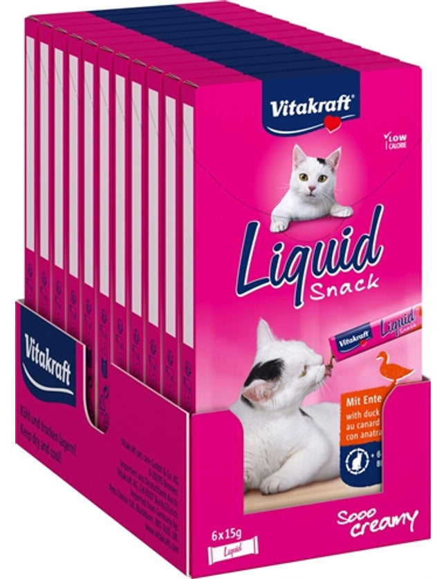 Vitakraft Cat Liquid Snack Eend & B-Glucaan