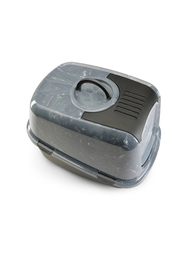 Savic Kattenbak Nestor Jumbo Marble Grijs / Zwart