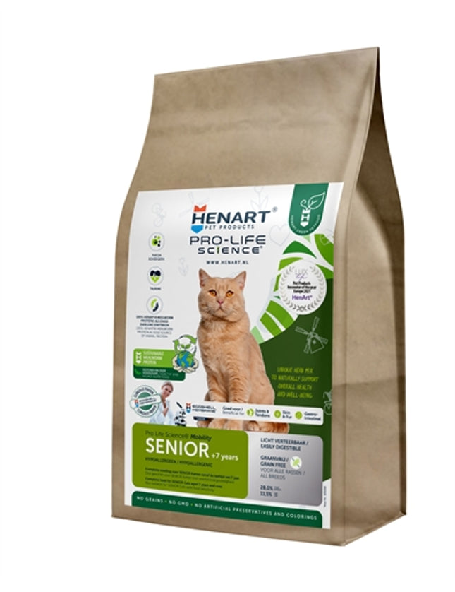 Henart Mealworm Insect Cat Senior With Hem Eggshell Membrane