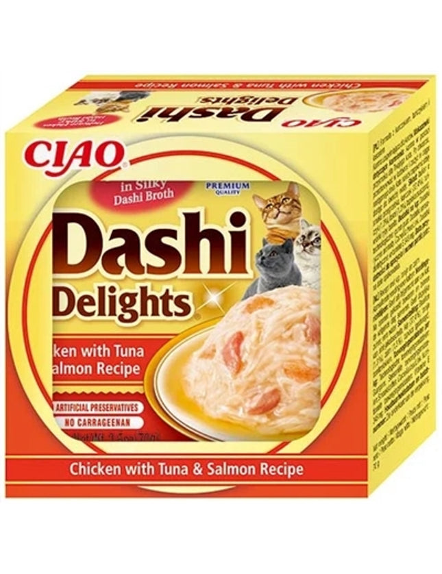 Inaba Dashi Delights Chicken With Tuna & Salmon Recipe
