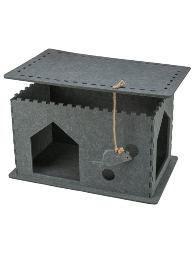 Trixie Kattenmand Huis Lene Vilt Grijs