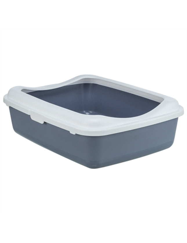 Trixie Kattenbak Classic Met Rand Paars / Wit