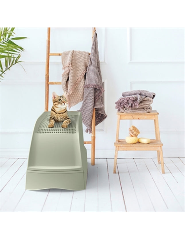 Imac Kattenbak Frida Met Lade Groen