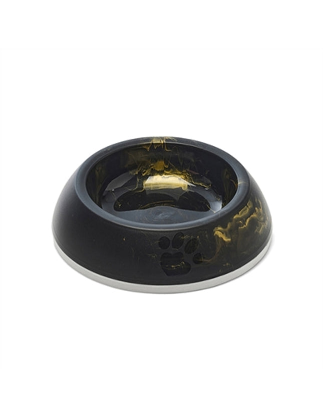 Savic Voerbak Kat Delice Marble Zwart / Goud