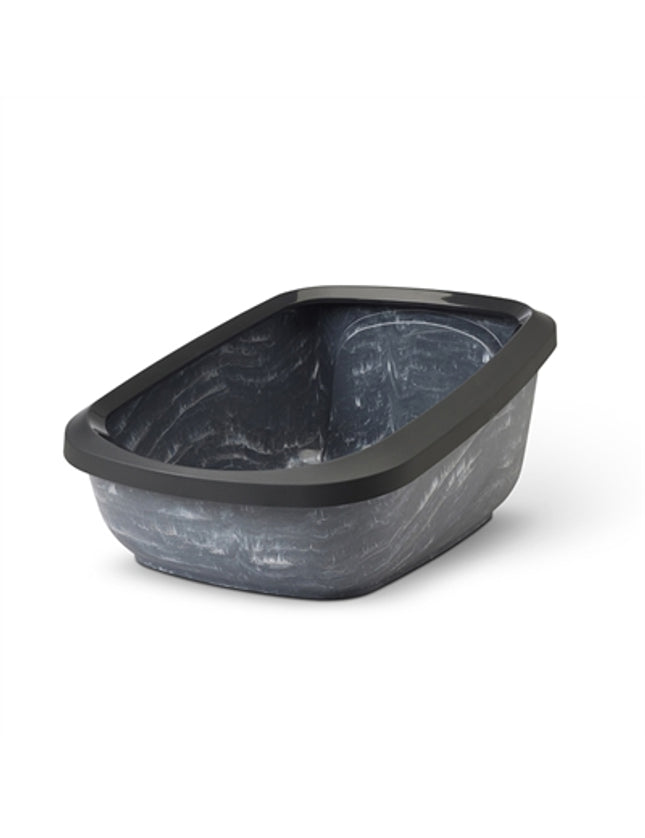 Savic Kattenbak Aseo Jumbo Marble Grijs / Zwart